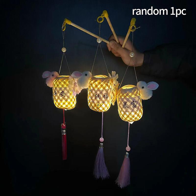 1-10 шт. DIY Фонарь на Праздник Середины Осени Китайский Фестивальный Фонарь Подвесной Фонарь Материалы для Ручной Работы Фонарь-Кролик Традиционные Фестивальные Подарки