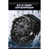 SANDA New Electronic Watch Multifunctional Outdoor Sports Waterproof Men's Watch Simple Creative Watch
