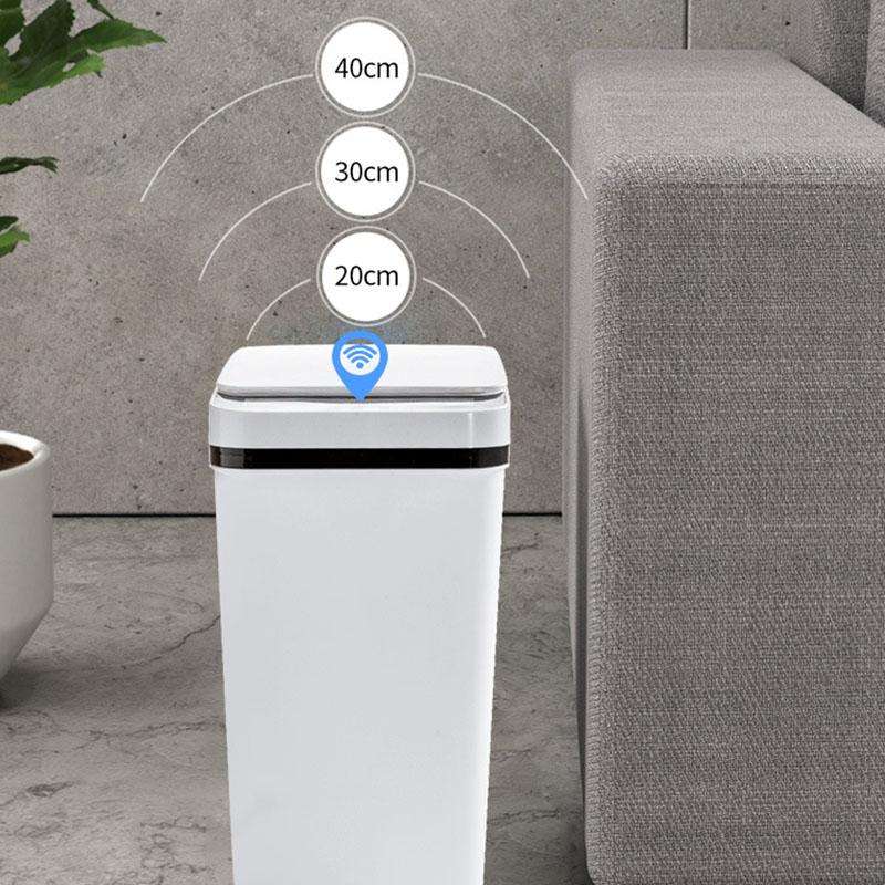 Intelligent Trash Can Home Waste Bin Induction Garbage Bucket Electric USB Charging Sensor Automatic For Kitchen Bathroom