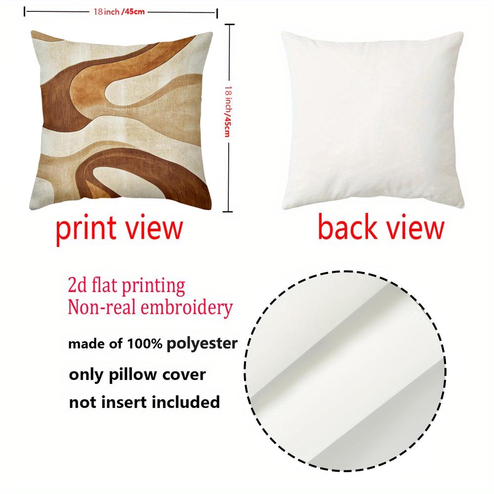 Современный узор 2D плоская печать домашнее украшение полиэстеровая наволочка, декоративная наволочка для дивана, прикроватная подушка