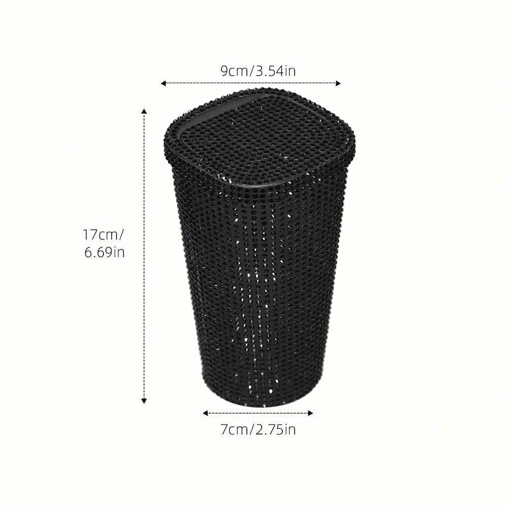 1 шт. Автомобильный ящик для хранения, алмазный кристалл, автомобильное ведро, ящик для хранения мелочей, автомобильный мусорный бак Mlini, центральное управление, держатель для стакана воды, коробки