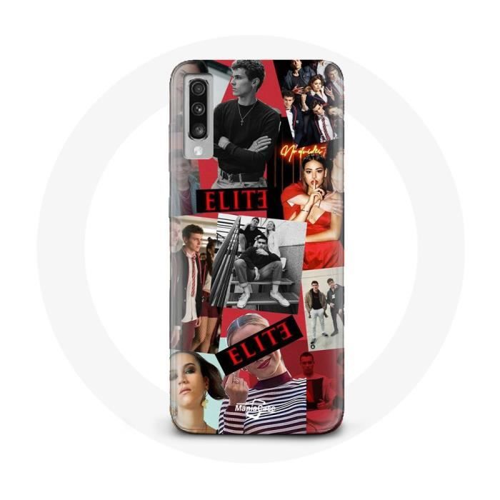 Coque pour Samsung Galaxy A70 Elite Saison 5 Affiche Personnages