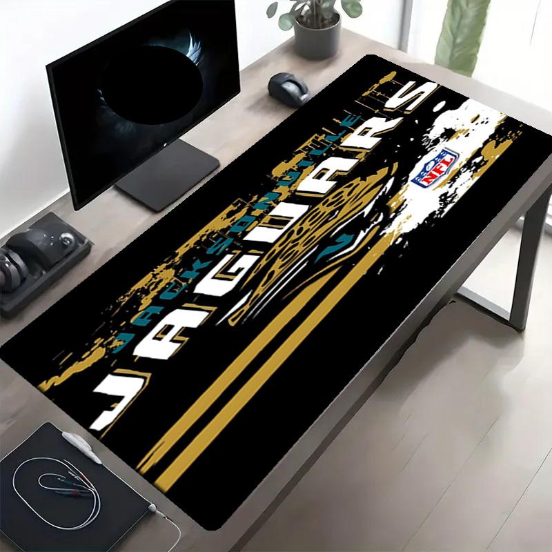 Jacksonville Jaguars Print Mouse Pad, Anti‑Slip Desktop keyboard Mat, for PC Laptop Gaming Working Daily Use, Cool Festival Birthday Gift