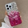 Glitter Rhinestone Rose Flower Phone Case For Motorola Moto G82 G52 G22 G32 G73 G13 G23 G53 G10 G30 E15 S50 5G Bling Crystal Diamond Cover