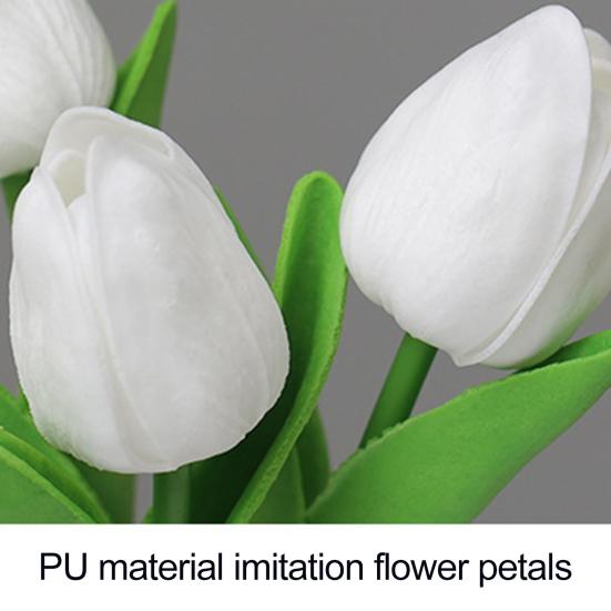 Ночник-тюльпан на батарейках, мягкий светодиодный ночник-тюльпан для спальни, письменного стола, гостиной, романтическое украшение, энергосберегающий прикроватный светильник, домашний амбиент