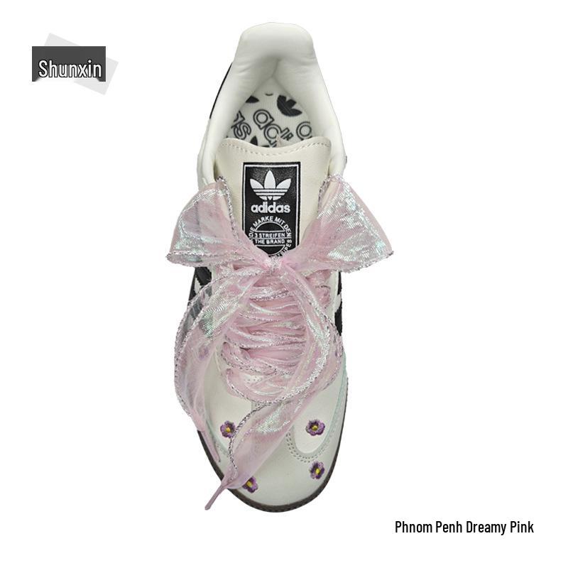 Переливающаяся 4 см лента из перламутрового волнистого кружева «рыбий хвост» для шнурков и бантов