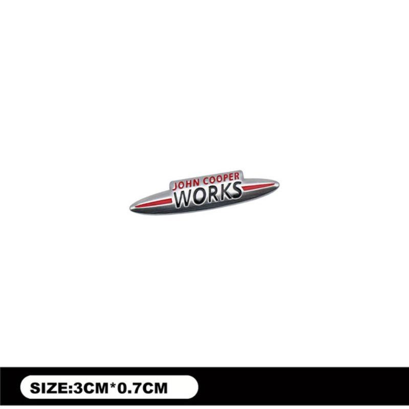 Aluminum Car Stickers Interior Decor Emblem Badge Decal For Mini Countryman Clubman JCW F55 F56 R55 R56 R60 F60