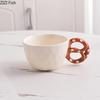 Alkali Water Biscuit Shaped Mug Ceramic Cup&saucer Dining Table Coffee Cup Tea Mugs Afternoon Tea Teacup Fruit Juice Container