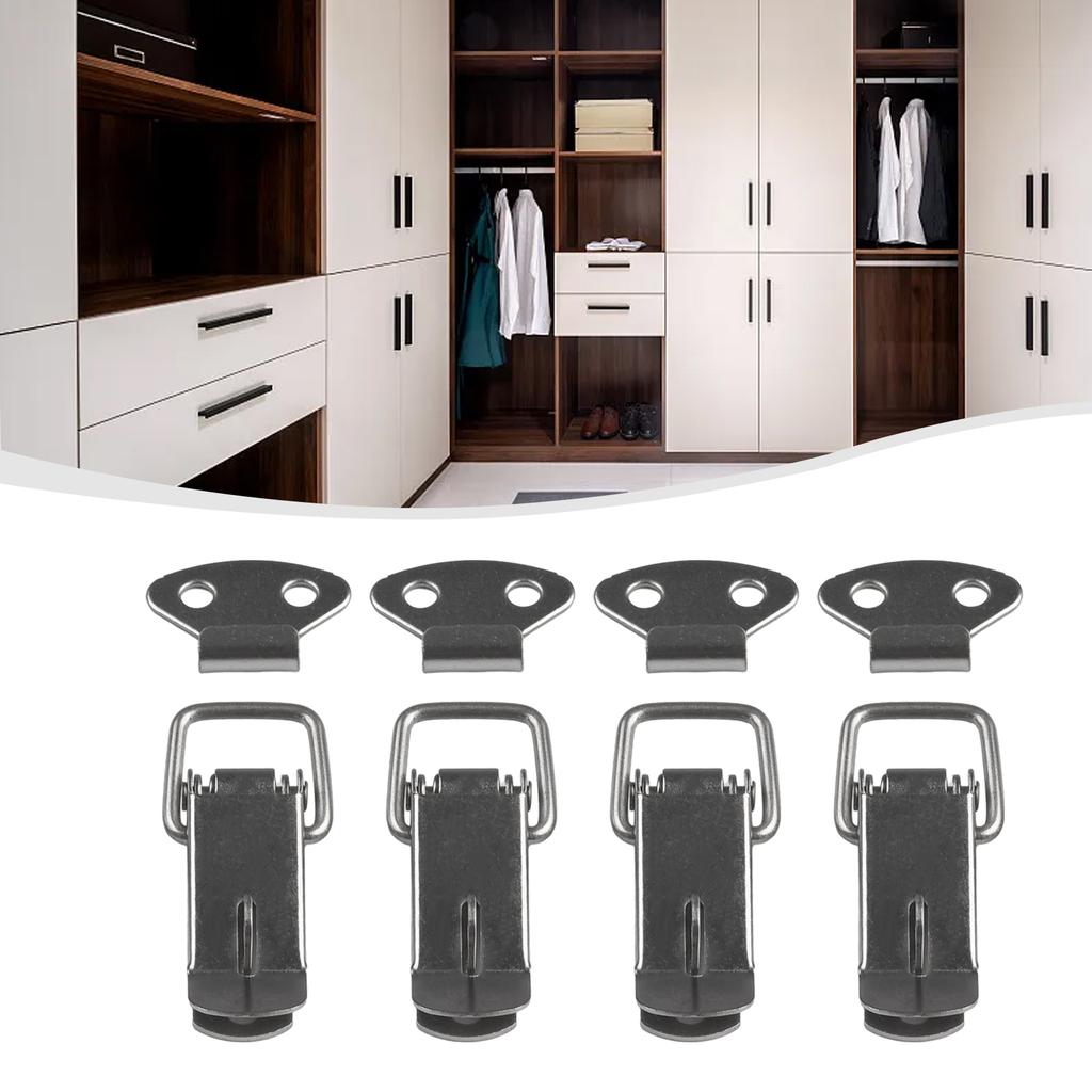 4 шт. Защелки из холоднокатаной стали высокого качества, серебро