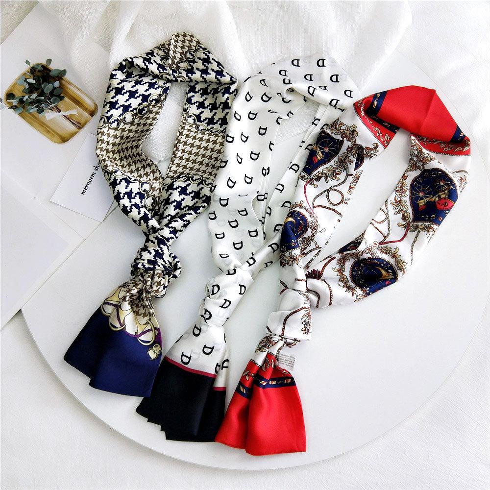 New Scarves Silk Scarves Women'S Spring And Autumn Season Long Decorative Professional Scarves Summer Thin Styles Paired With Shirts Stylish