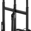 Stair Climbing Cart, 100 kg Stair-Climbing Capacity, Heavy-Duty Folding Trolley Cart with Telescoping Handle, 6 Wheels and 2 Bungee Cords, Stair
