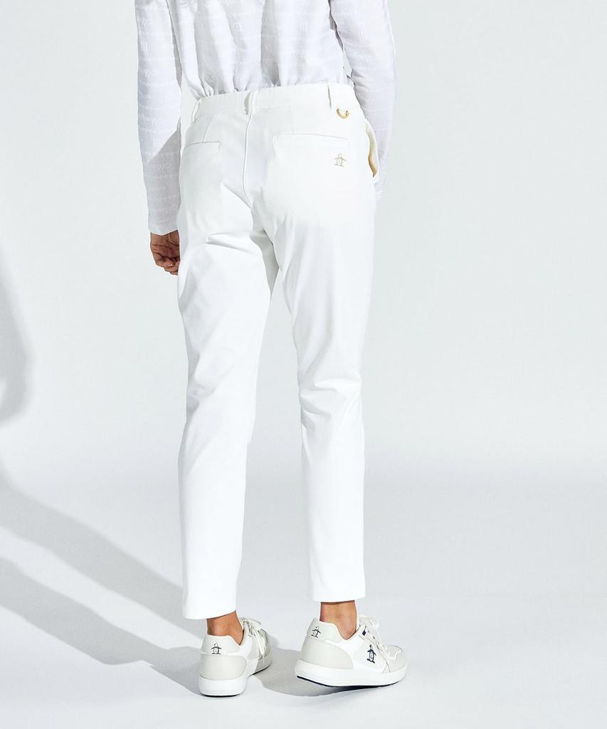 Golf Pants Plain Stretch Elastic Waist Made In Japan Golf WH00 [Munsingwear] [STANDARD COLLECTION] Quarter-length Women's (White)