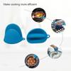Thickened Mini Silicone Oven Mitts Heat Resistant, Rubber Oven Mitt Gloves, Silicone Potholder for Kitchen Cooking & Baking