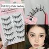 DIY Fake Eyelashes Curled Full Strip Fake Lashes Soft Black False Eyelashes  Makeup