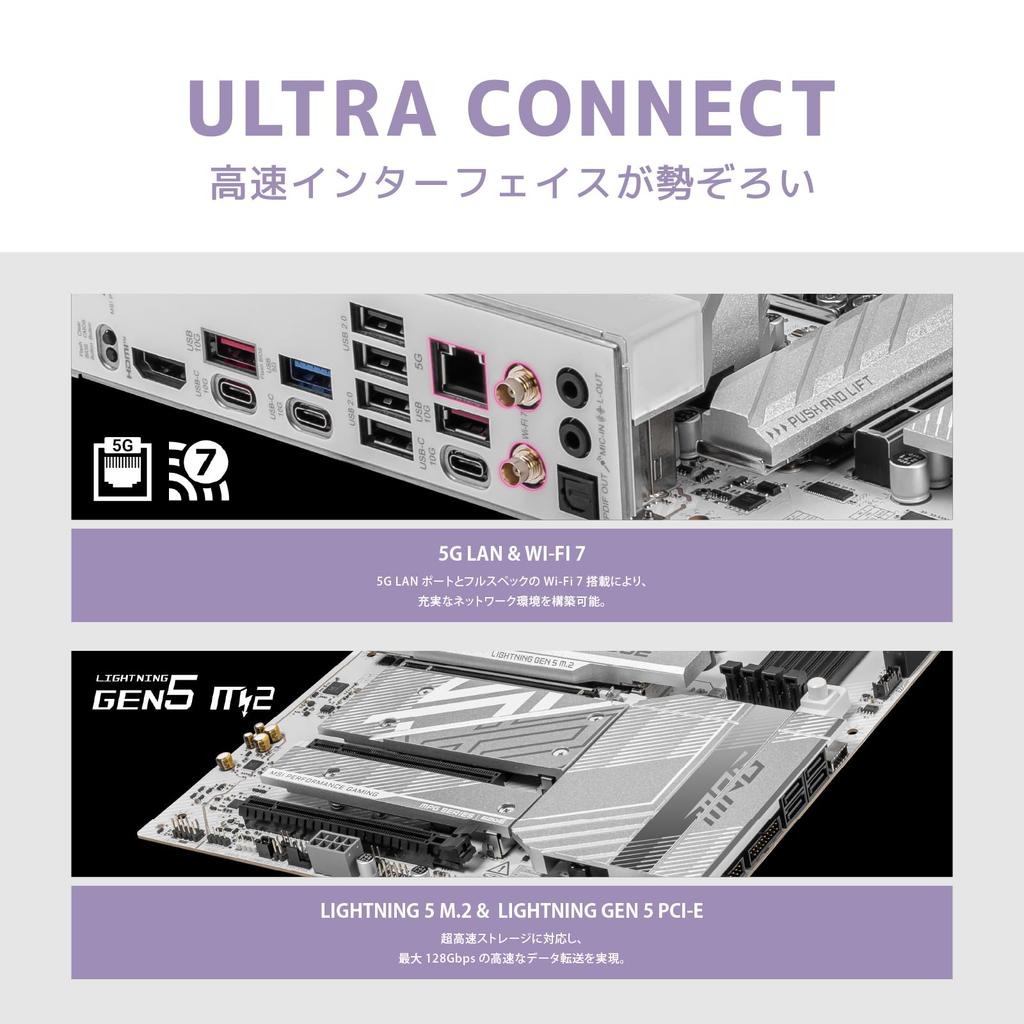 MSI MPG B850 EDGE TI WIFI AMD Ryzen Series Compatible ATX Motherboard MB6742 9000/8000/7000 (AM5)