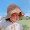Summer Sun Protection Princess Panama Cap Straw Cap Beach Hat Lace Baby Hat