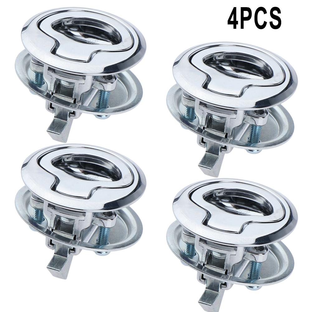 Marine Hatch Locking Locker Boat Embedded Flush Pull Hatch Slam Latch For Boat Alloy Latch Latch 1.77 Inch 2Pcs 4Pcs