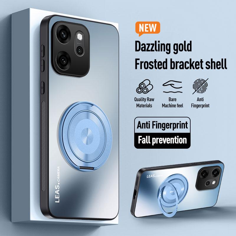 For Oppo Reno 6 8 10 11 12 13 13F 14 14F Find X8 X7 Ultra X6 X5 Pro Magnetic Ring Stand Back Phone Case Ring Lens Protect Cover