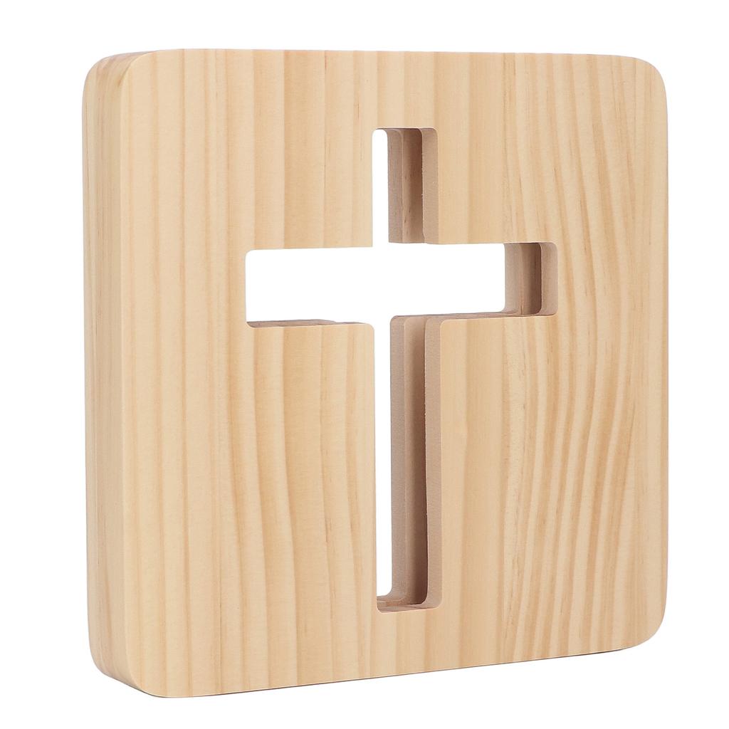 Светодиодный ночник 3D распятие полый дизайн уникальный деревянный ночник для спальни прикроватная тумбочка гостиная 