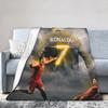 Фланелевое одеяло Роналду CR7 Модная футбольная плед-покрывало для дома 200x150 см Покрывало для кровати