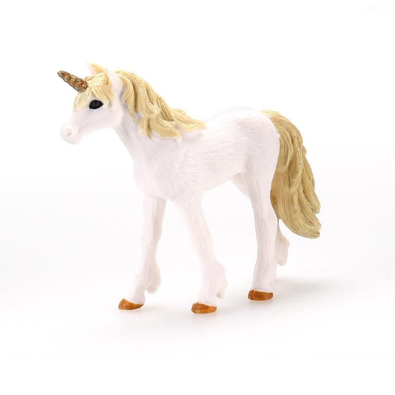 Красочная игрушка-единорог Симуляция Мини-модель животного Единороги Летающая лошадь Фигурка Модель Дикие фигурки Детские развивающие игрушки Фигурка