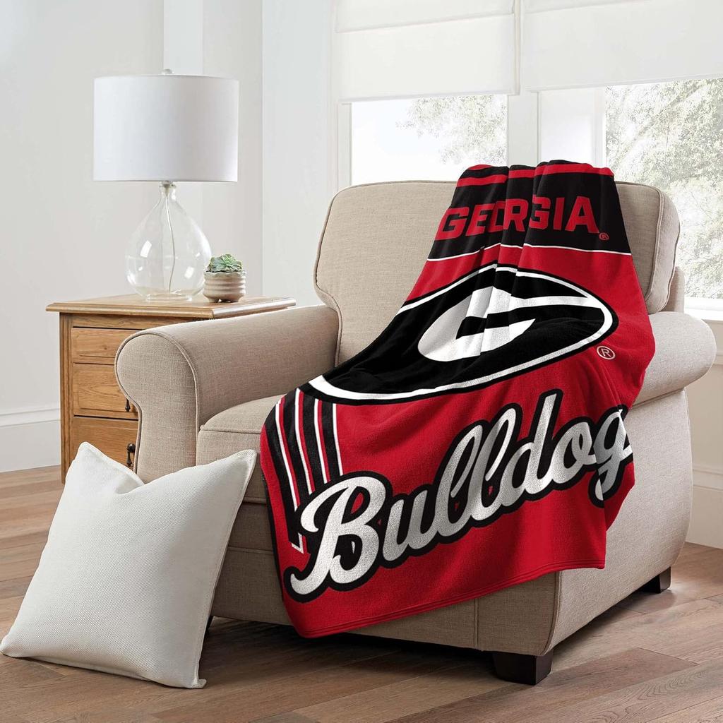 NORTHWEST NCAA Georgia Bulldogs Пледовое одеяло Рашель Уютное и Официальные цвета команды для фанатов