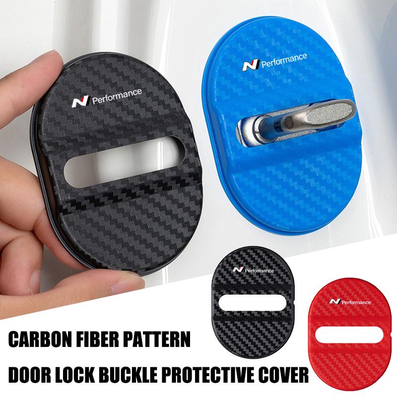 Car Latch Stop Anti Rust Waterproof Door Lock Key Buckle Panel For Hyundai N Line Tiburon Coupe Tuscani I30 I20 IX35 I40 Sonata u1