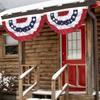 American Pleated Fan Flag Patriotic Red White Blue USA Bunting 4th of July Banner Decoration for Memorial Day Independence Day