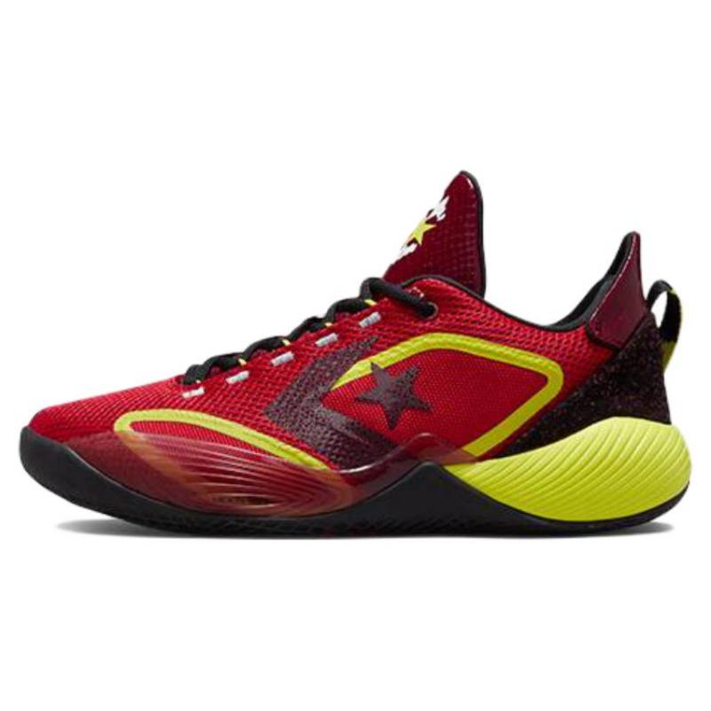 Converse All Star BB Evo Shift Low-Top Basketball Shoes Unisex Red and Yellow