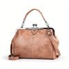 Single Shoulder Crossbody Bag for Women PU Leather Large Capacity Pocket Adjustable Shoulder Strap