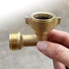 3/4 Inch Brass Anti Leak Hose Elbow Adapter with Built In Gasket Suitable for Garden and Outdoor Tubing Yard Irrigation