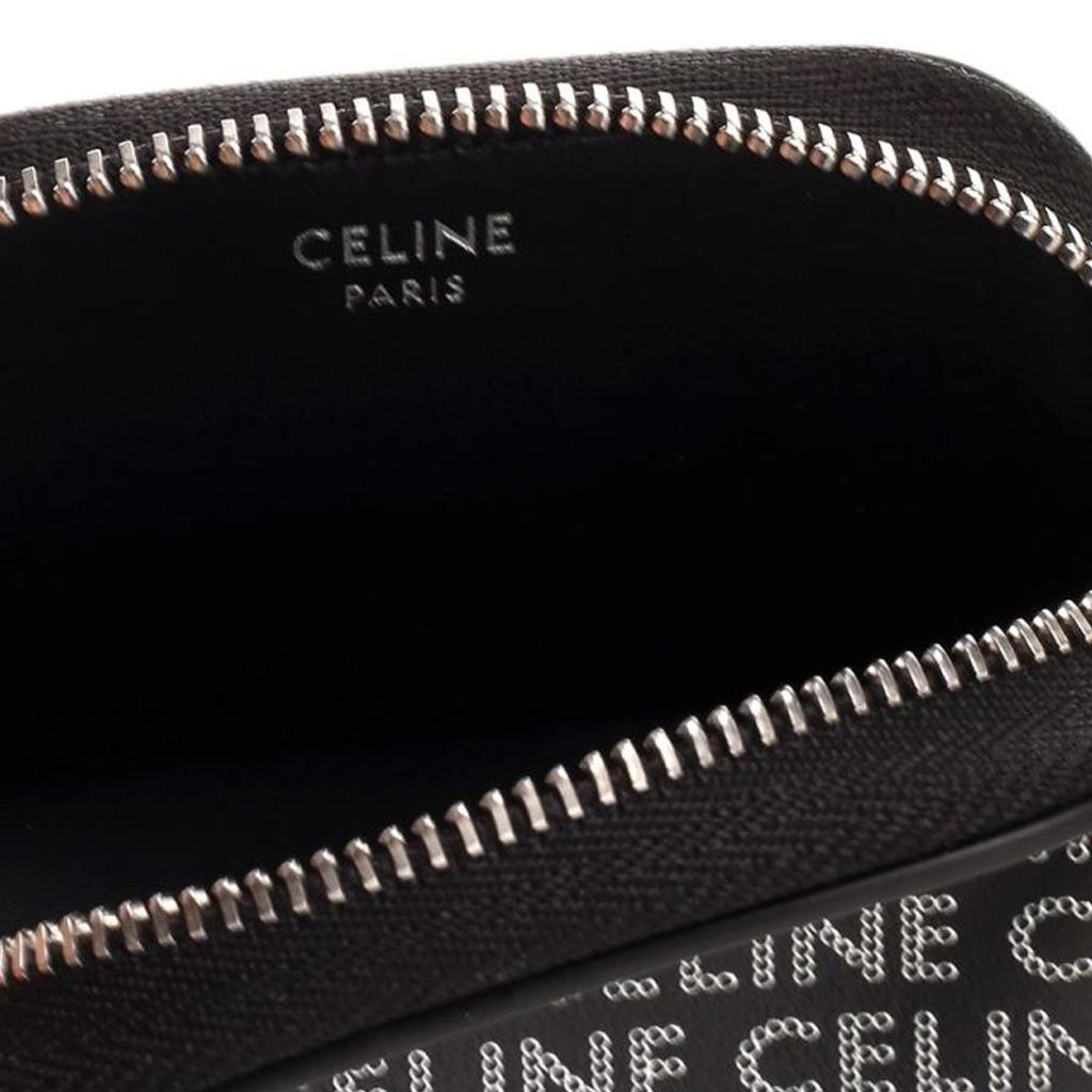 Celine Squared Purse Black Men Pouches 10K743FGH-38SI