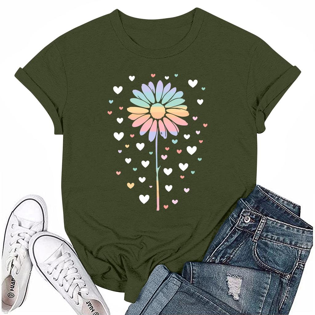 Женская мода повседневная футболка с круглым вырезом и короткими рукавами, топ, футболка, топ