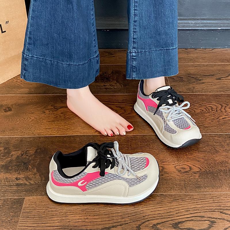 Ретро универсальная спортивная обувь Forrest Gump женская обувь 2025 новая осень дышащая повседневная обувь сетчатая на плоской подошве немецкие кроссовки