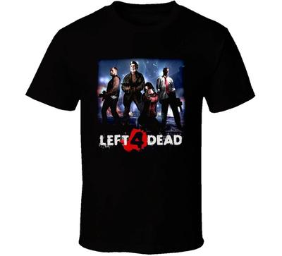 Видеоигра Left 4 Dead футболка свободного кроя повседневная ретро-рубашка высококачественный чистый хлопок унисекс уличная одежда графические футболки