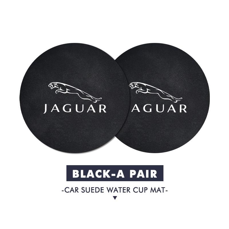 For Jaguar Car Water Cup Mat Coaster Non-Slip Pad Interior Accessories XF XJ XE XK S-Type F-Type X-Type F-Pace I-Pace E-Pace SS4