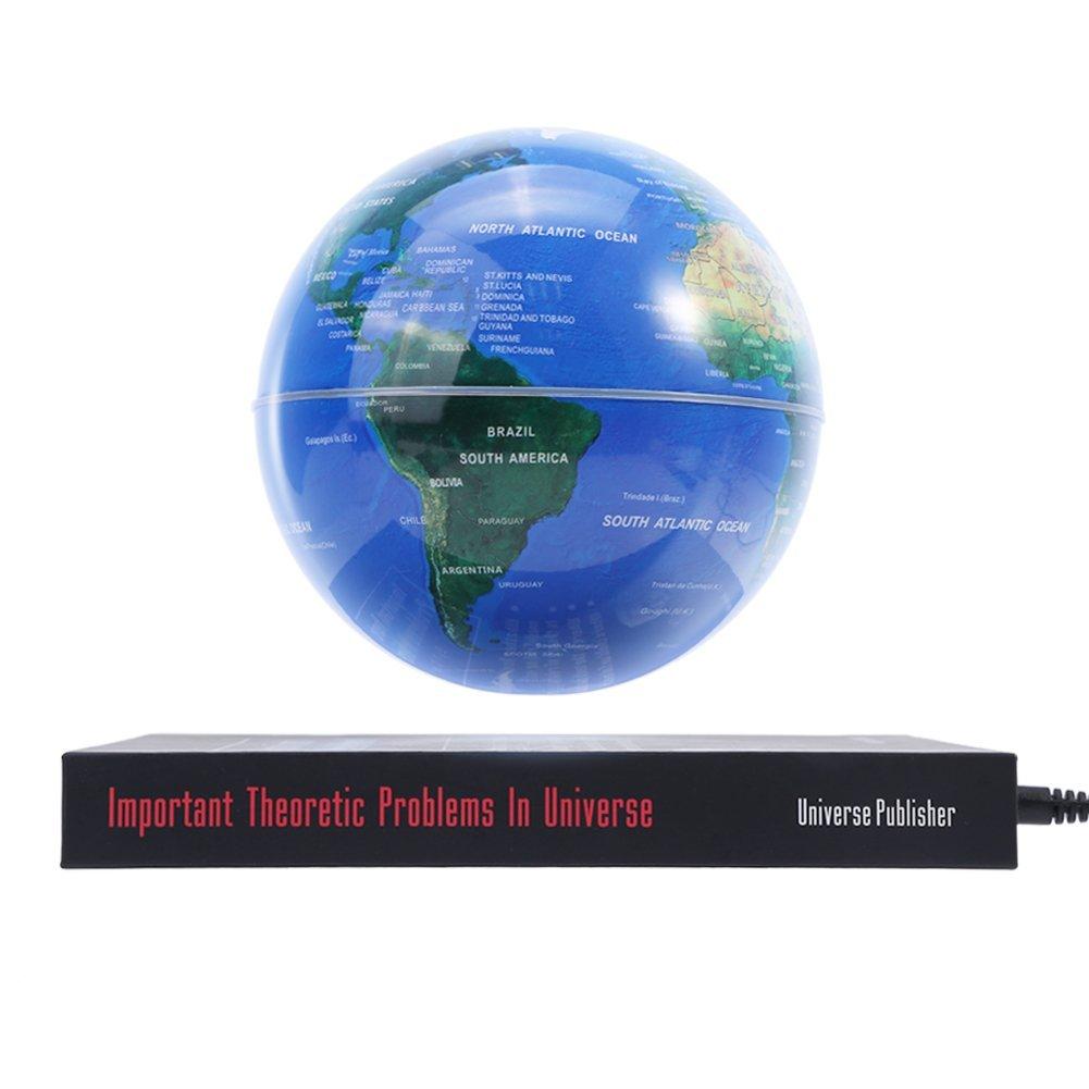 6-дюймовый плавающий магнитный левитационный шар вращающаяся светодиодная Земля для занятий в классе и украшения офиса