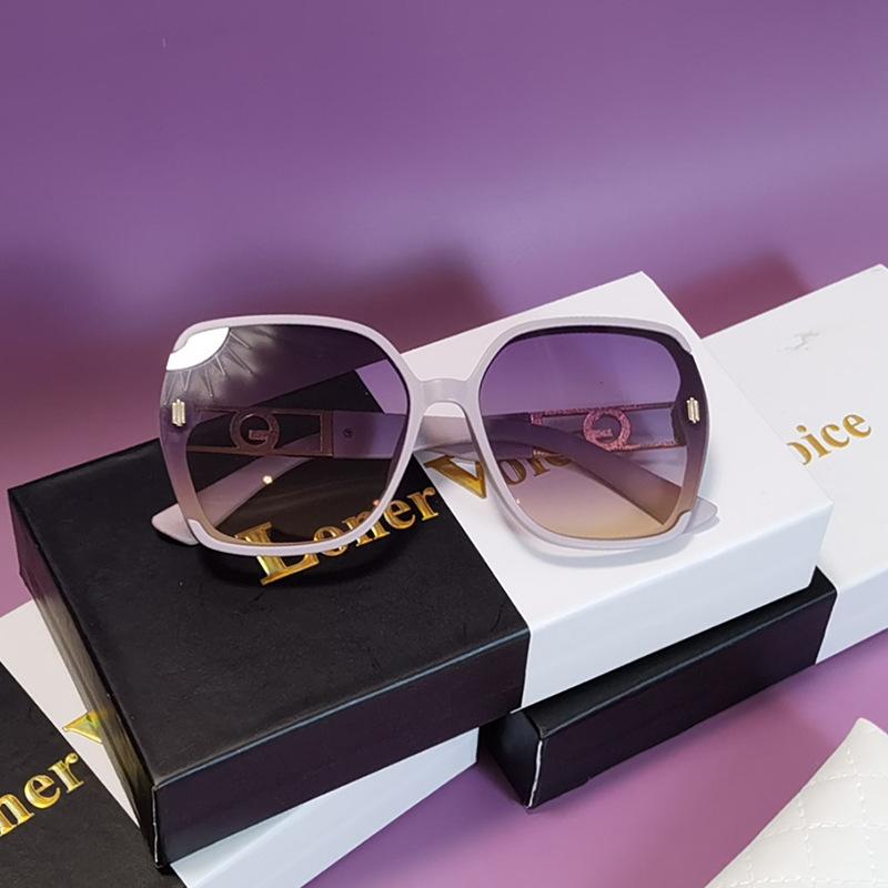 Солнцезащитные очки женские очки высокого класса солнцезащитные очки с защитой от ультрафиолета большая оправа круглое лицо тонкие солнцезащитные очки