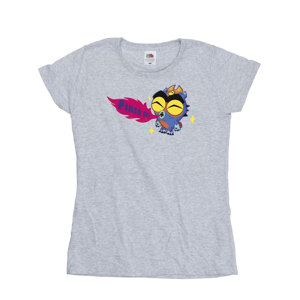Disney Womens/Ladies Big Hero 6 Baymax Fred Fired Up Cotton T-Shirt