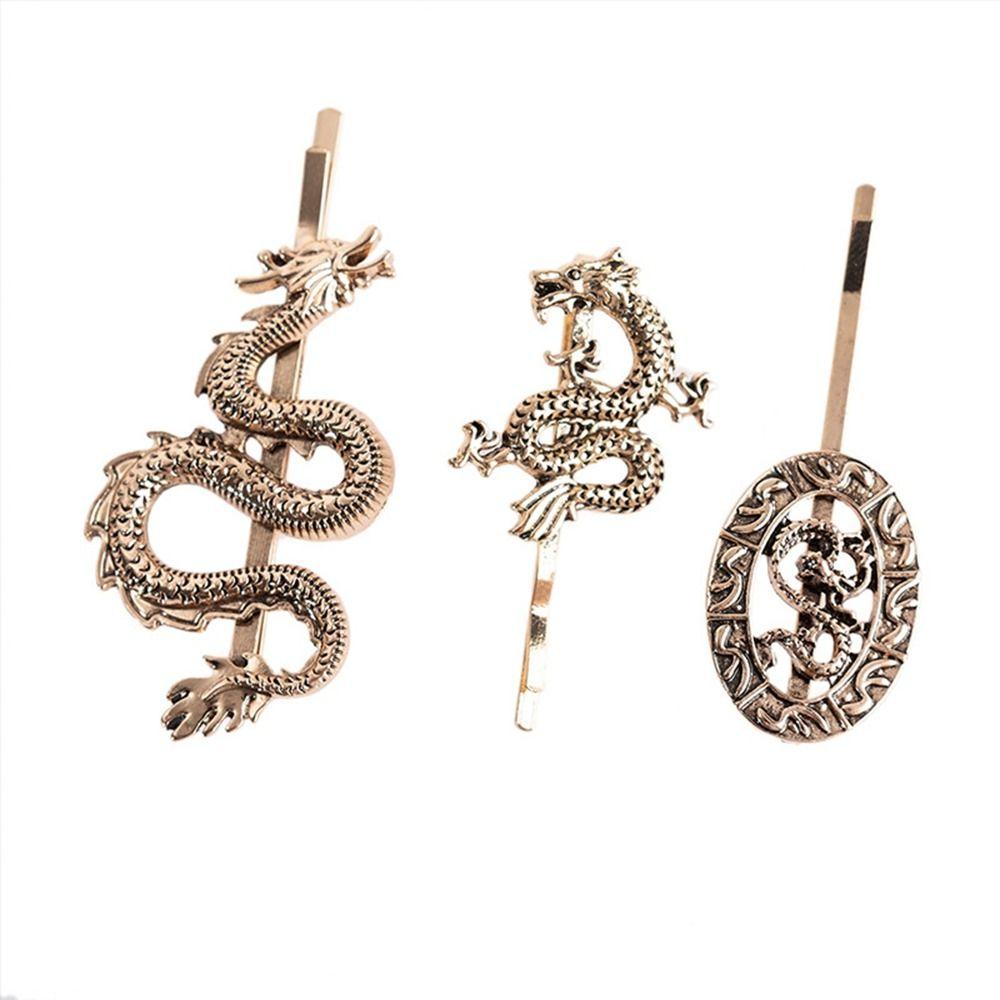 Girls Hairpin Dragon Shape Hairpin Female Hair Accessories Metal Hair Clip Chinese Style Headwear