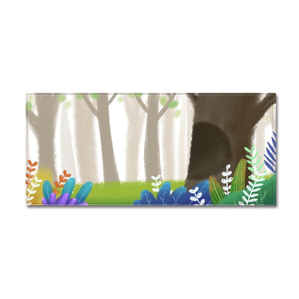 3D Цифровая Печать Коврик для Входной Двери с Рисунком Дерева, Длинный Кухонный Коврик, Впитывающий Нескользящий Коврик для Ванной Комнаты, Ковер для Гостиной