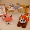 Cute Animal Plush Snap Band Bracelet - Fox, Raccoon, Husky