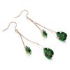 Yoursfs earrings ladies emerald long swaying american earrings venetian chain 14k gold filled women fashion earrings