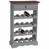 Wine Rack Solid Mahogany Wood 55 x 23 x 85 cm