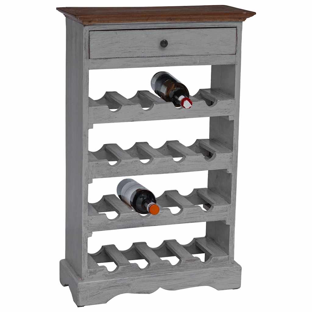 Wine Rack Solid Mahogany Wood 55 x 23 x 85 cm