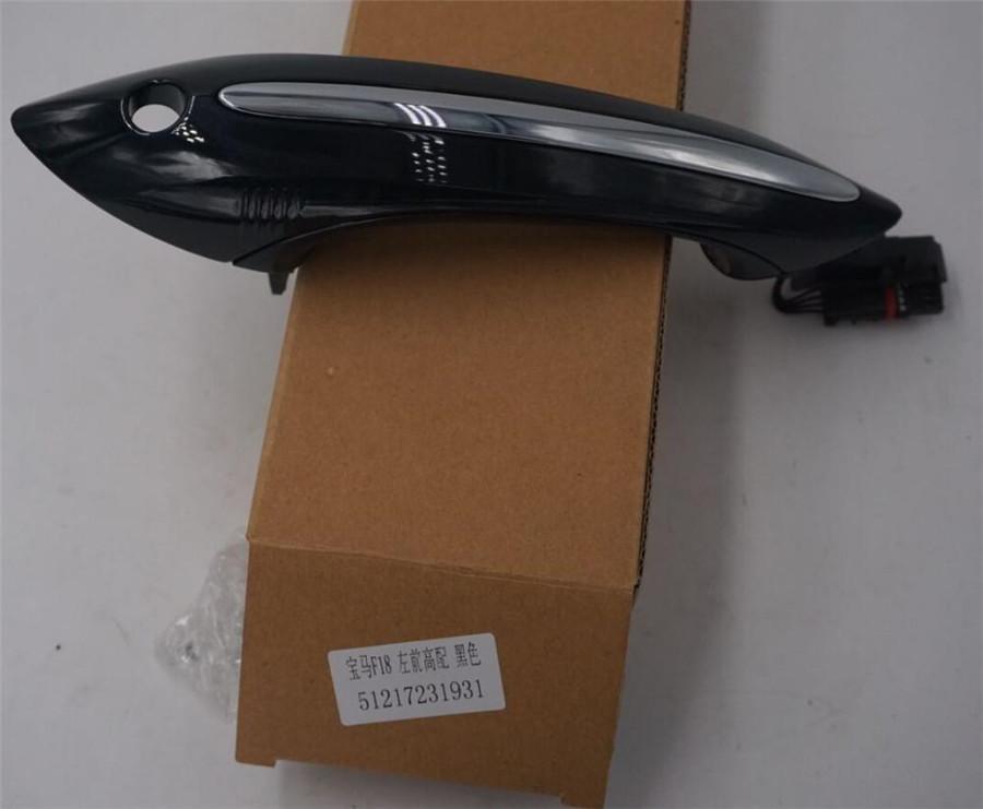 1x Black Car Exterior Front Left Comfort Door Handle 51217231931 For BMW F10 F01