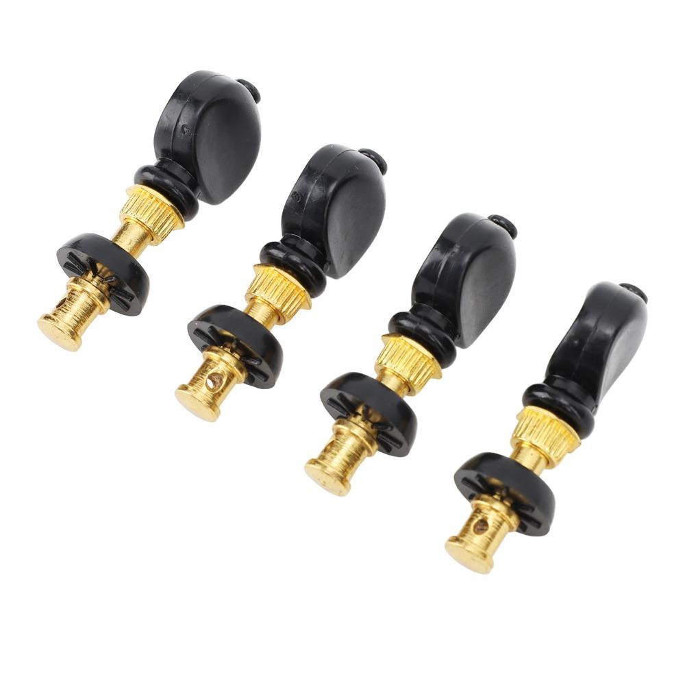 8PCS Metal, Plastic Ukulele Tuners Black And Golden Ukulele Tuning Keys Ukulele Tuning Peg  Ukulele
