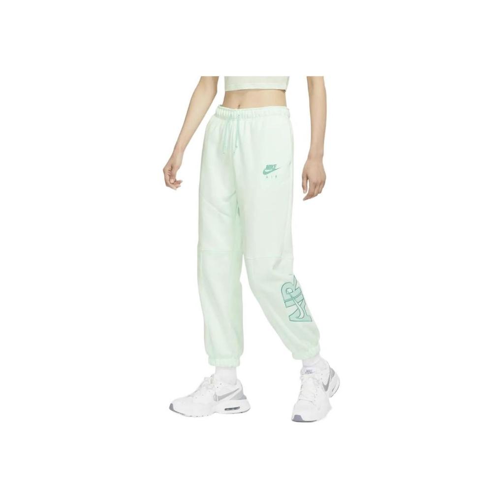 Nike Nsw Air Fleece Pants Casual Knit Cuffed Sportswear Women Bottoms Green DM6062-394