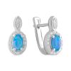 Silver Earrings with Opal 0.325ct (2075134)