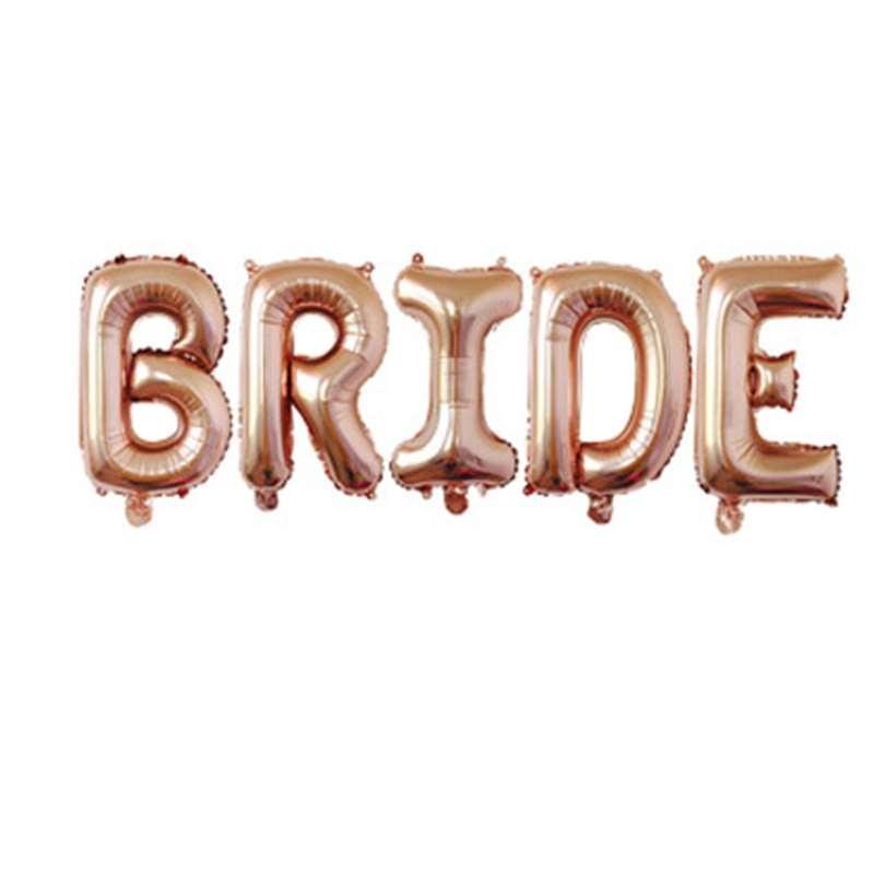 Воздушные шары для декора свадьбы в форме букв, надпись "Невеста" из воздушных шаров